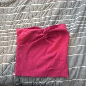 Pink Knotted Tube Top